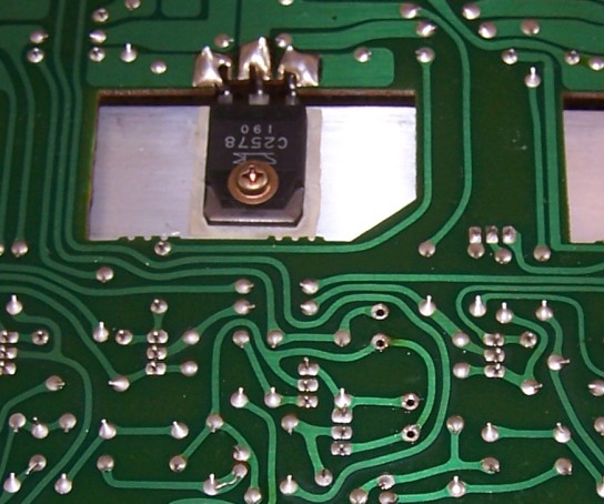 Detail shot showing clean solder pads
